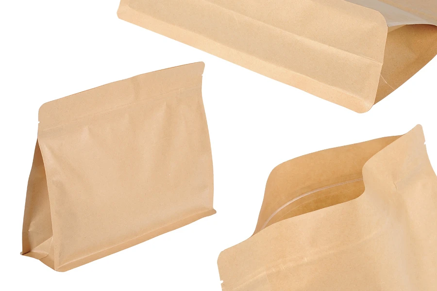 Крафт торбички тип Doy Pack 275x40x205 мм с цип - 50 бр. Крафт торбички тип Doy Pack 275x40x205 мм с цип - 50 бр.
