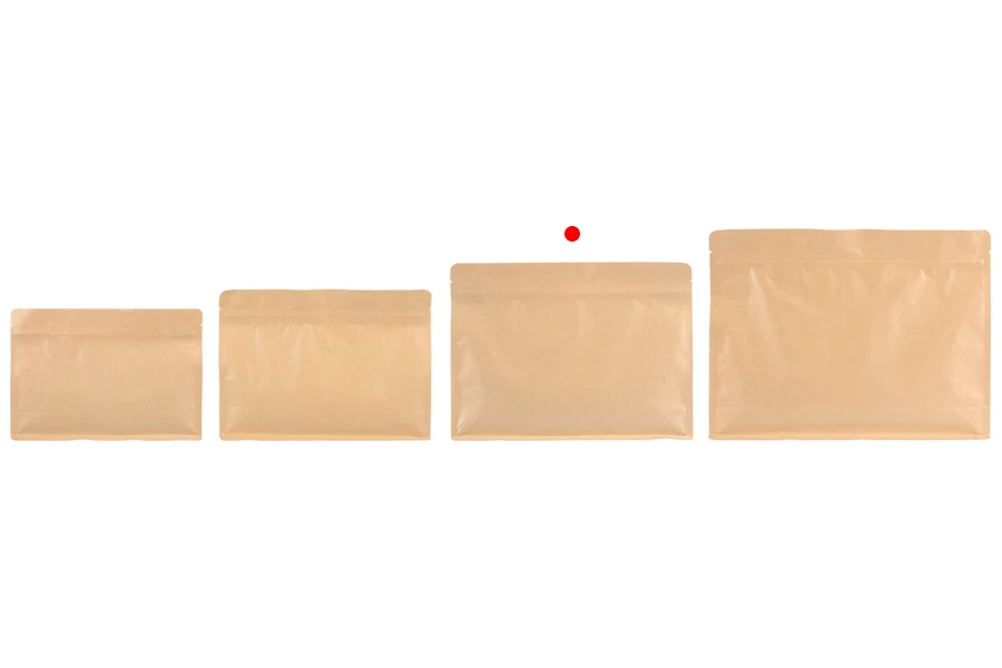 Крафт торбички тип Doy Pack 275x40x205 мм с цип - 50 бр. Крафт торбички тип Doy Pack 275x40x205 мм с цип - 50 бр.