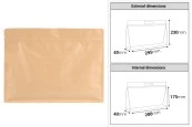 Крафт торбички тип Doy Pack 295x40x230 мм с цип - 50 бр. Крафт торбички тип Doy Pack 295x40x230 мм с цип - 50 бр.