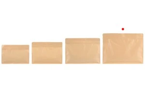 Крафт торбички тип Doy Pack 295x40x230 мм с цип - 50 бр.-3