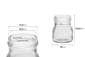 Малко кръгло бурканче 50 мл (Τ.Ο 43)-2