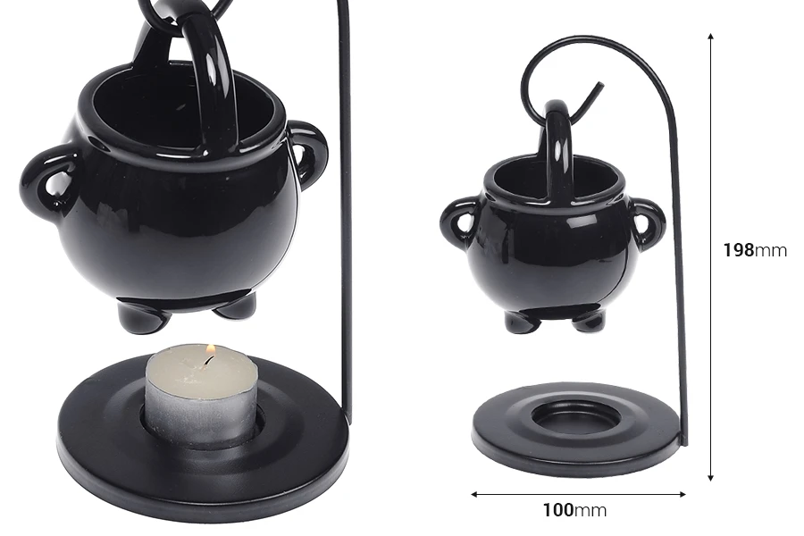 Керамичен арома дифузер (свещник)-изображение_размери