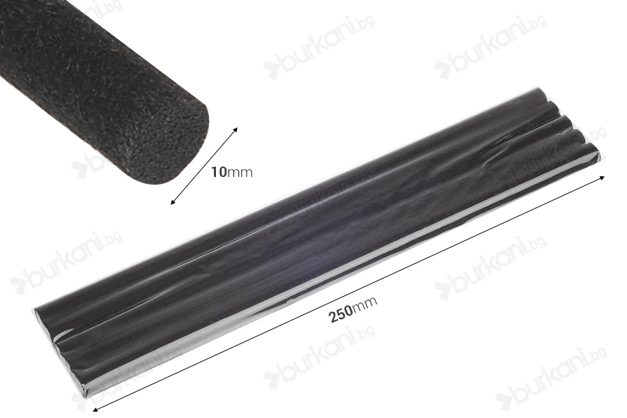 Цветни фиберни пръчици с размер 10x250 mm (меки) за арома дифузери -5 бр.-изображение_размери