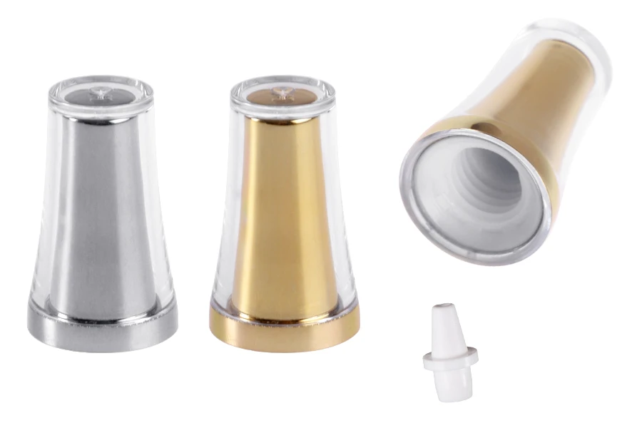 Комплект - акрилна капачка с пластмасов накрайник за туби с тясно гърло - 6 бр Комплект - акрилна капачка с пластмасов накрайник за туби с тясно гърло - 6 бр-изображение_продукт