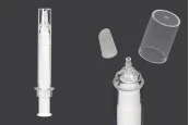 Тубичка - акрилна спринцовка 10 мл airless за козметична употреба с капачка - 6 бр. Тубичка - акрилна спринцовка 10 мл airless за козметична употреба с капачка - 6 бр.