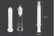 Тубичка - акрилна спринцовка 10 мл airless за козметична употреба с капачка - 6 бр. Тубичка - акрилна спринцовка 10 мл airless за козметична употреба с капачка - 6 бр.