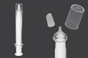 Тубичка - акрилна спринцовка 20 мл airless за козметична употреба с капачка - 6 бр.-1
