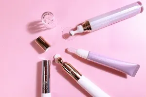 Акрилна бутилка 20 ml цилиндрична  с рол-он  и прозрачна капачка - 6 бр.-5