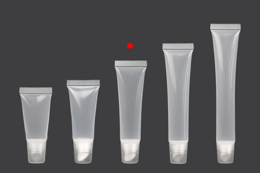 Прозрачна пластмасова (ПП) тубичка 15 мл за гланц за устни - 12 бр. Прозрачна пластмасова (ПП) тубичка 15 мл за гланц за устни - 12 бр.-изображение_група