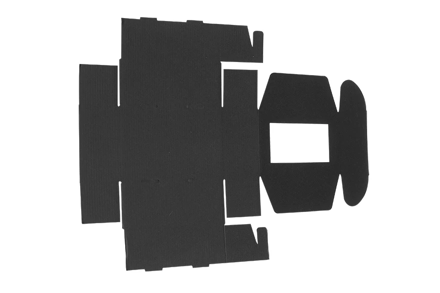 Опаковъчна кутия от черна крафт хартия с прозорец 130x180x70 мм - 20 бр. Опаковъчна кутия от черна крафт хартия с прозорец 130x180x70 мм - 20 бр.-изображение_група