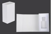 Бяла хартиена кутия с магнитно затваряне 90x160x60 mm (за бутилки от 50 ml код: 315-7-50 и 1110-9-50-1-0) Бяла хартиена кутия с магнитно затваряне 90x160x60 mm (за бутилки от 50 ml код: 315-7-50 и 1110-9-50-1-0)
