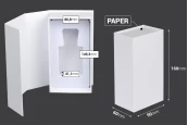 Бяла хартиена кутия с магнитно затваряне 90x160x60 mm (за бутилки от 50 ml код: 315-7-50 и 1110-9-50-1-0) Бяла хартиена кутия с магнитно затваряне 90x160x60 mm (за бутилки от 50 ml код: 315-7-50 и 1110-9-50-1-0)