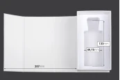 Бяла хартиена кутия с магнитно затваряне 90x160x60 mm (за бутилки от 100 ml код: 315-7-100 и 1110-9-100-1-0) Бяла хартиена кутия с магнитно затваряне 90x160x60 mm (за бутилки от 100 ml код: 315-7-100 и 1110-9-100-1-0)