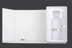 Бяла хартиена кутия с магнитно затваряне 90x160x60 mm (за бутилки от 100 ml код: 315-7-100 и 1110-9-100-1-0)-3