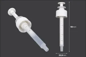 Пластмасов дозатор PP18 за бутилки за етерични масла от 30 ml-2