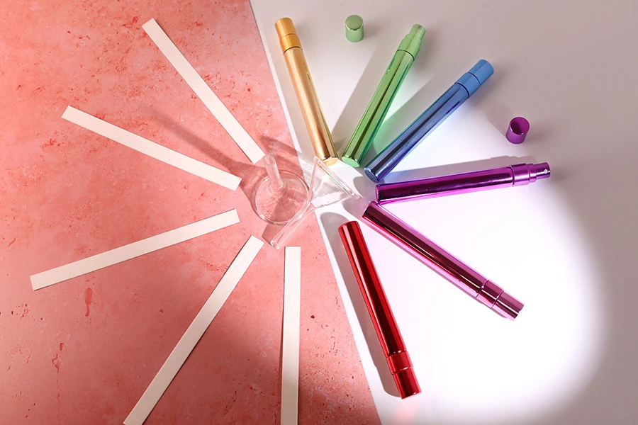 Цветни стъклени бутилки за парфюм 10 мл (тестер) Цветни стъклени бутилки за парфюм 10 мл (тестер)-изображение_група