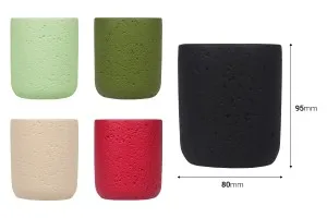 Декоративен циментов буркан 80x90 mm за свещи-2
