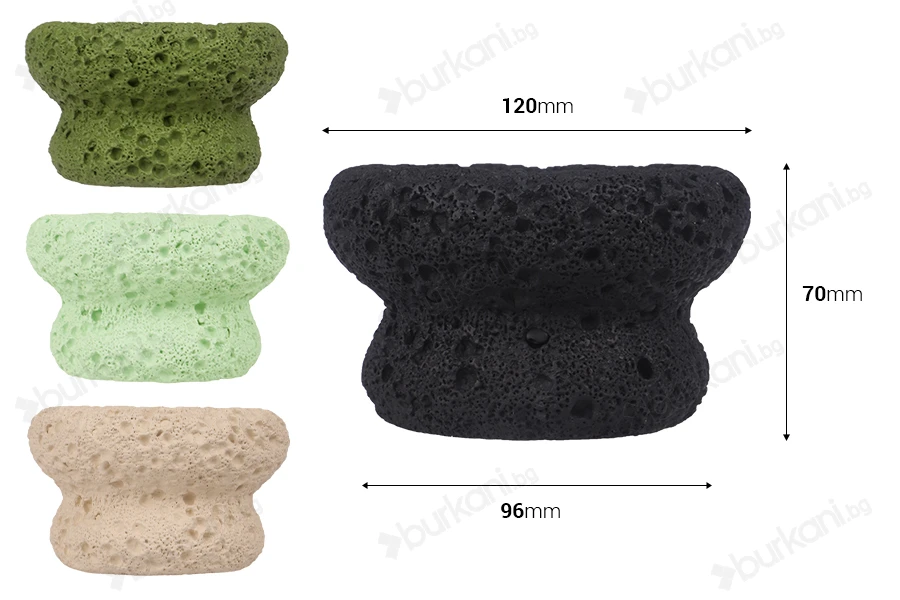 Декоративен циментов буркан 120x70 mm-изображение_размери