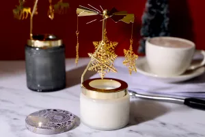 Декоративен свещник за чаени свещички (въртележка)-3