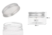 Пластмасов буркан за крем 30 мл с алуминиева капачка-изображение_размери