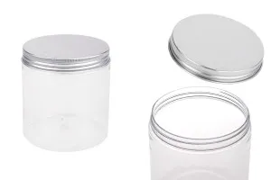Прозрачен PET буркан  500ml с алуминиева капачка с уплътнител-1