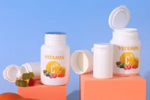 Бял пластмасов буркан 50 мл  с предпазна капачка за хапчета и капсули-3