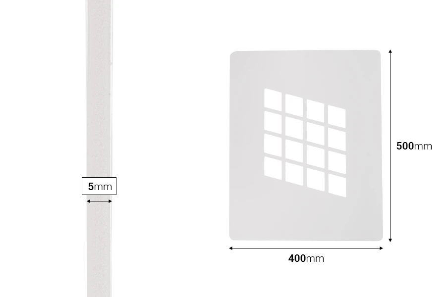 Полиестерен сенник за създаване на сенки на фона на снимки 400x500 мм в различни дизайни-изображение_размери