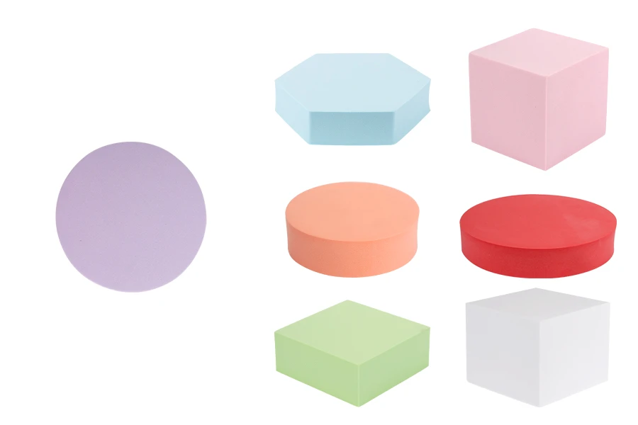Дунапренени геометрични форми за фотореквизит (6бр./компл.) в различни цветове-изображение_продукт