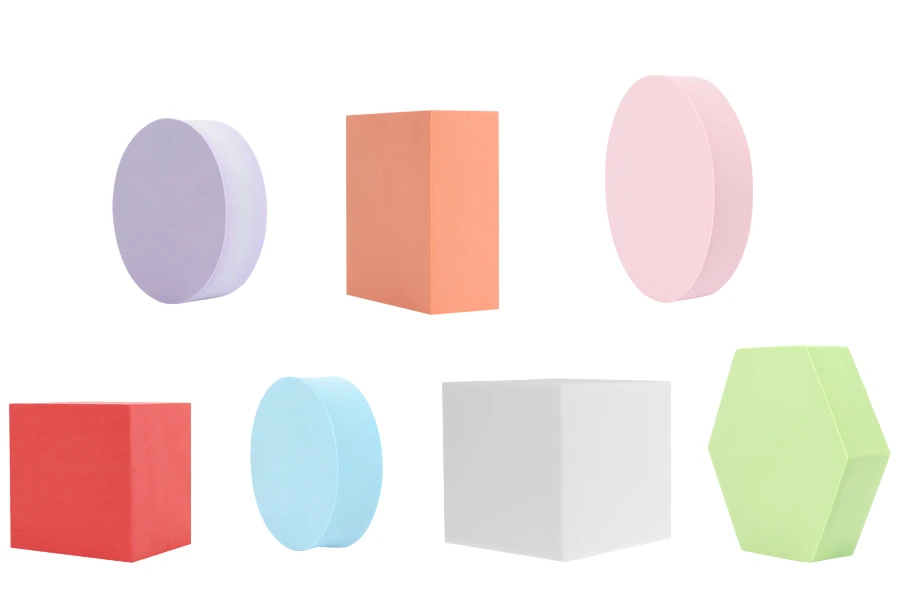 Дунапренени геометрични форми за фотореквизит (6бр./компл.) в различни цветове-изображение_размери