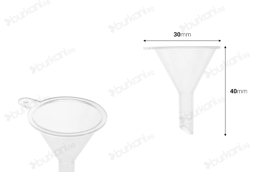 Пластмасова малка фуния 30 mm-изображение_размери