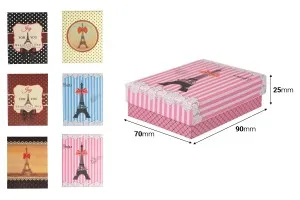 Кутия за бижута Айфел - в комплект 12 броя (Small)-2