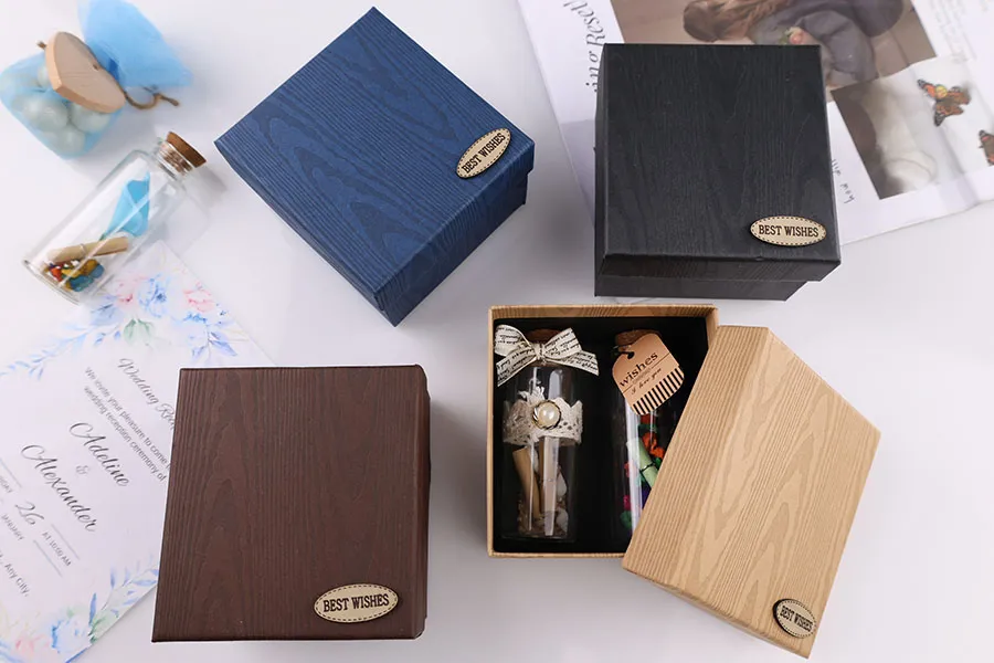 Подаръчна хартиена кутия с размери 86x92x56 mm - 6 бр. Подаръчна хартиена кутия с размери 86x92x56 mm - 6 бр.-изображение_група