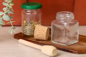 Стъклени квадратно бурканче 106 ml-3