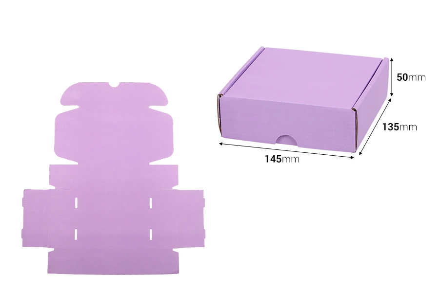 Опаковъчна кутия от крафт хартия 145х135х50 мм - 20 бр Опаковъчна кутия от крафт хартия 145х135х50 мм - 20 бр-изображение_размери