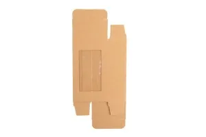 Хартиена крафт кутия за сапун с прозорец, с размери  100x55x30 mm-5