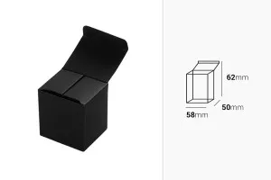 Хартиена  черна кутия с размери 50x58x62 - 50 бр-2