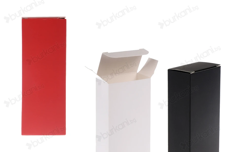 Хартиена кутия 53x32x140 mm  за бутилки за парфюм 50 мл  - 50 бр.-изображение_продукт