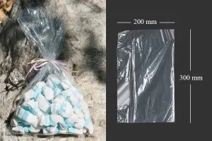 Прозрачни торби 200х300 мм за опаковане на храни - 100 бр-1