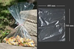 Прозрачни торбички 400х500 мм за опаковане на храни - 100 бр-1
