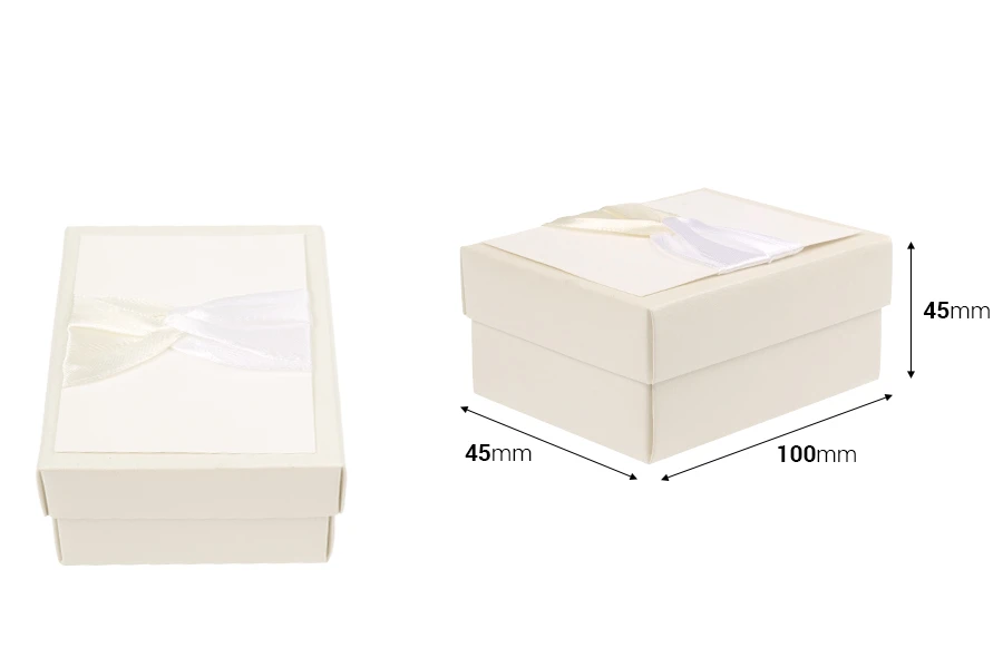 Хартиена кутия за бонбониера със сатенена панделка-изображение_размери