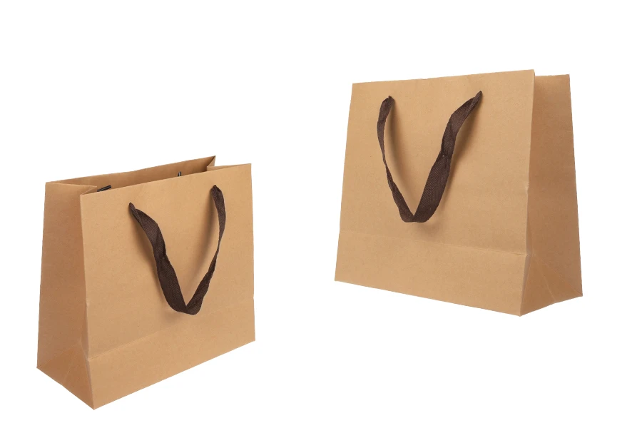 Подаръчна КРАФТ екологична кафява чанта с размер -  260x110x230-изображение_продукт