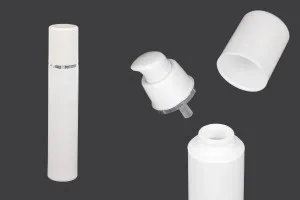 Пластасова Airless опаковка  50 ml (бяла със сребриста лента)-1