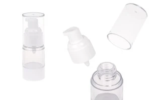 Пластмасова прозрачна Airless бутилка 15 ml-1