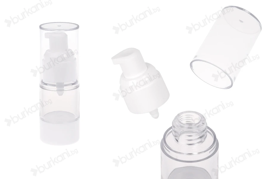 Пластмасова прозрачна Airless бутилка 15 ml-изображение_продукт