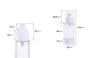 Прозрачна пластмасова опакова Airless за крем  30 ml-2