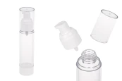 Прозрачна пластмасова бутилка Airless за крем  50 ml