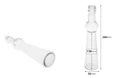 Стъклена бутилка с размери 53x240 - 180 ml Стъклена бутилка с размери 53x240 - 180 ml