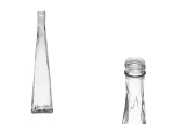 Стъклена декоративна бутилка с размери  58x60x300 - 180 ml