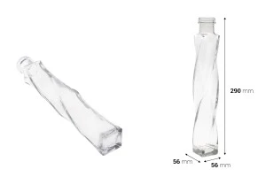 Стъклена бутилка с размери 56x290 - 320 ml-2