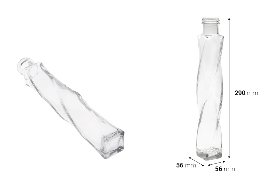 Стъклена бутилка с размери 56x290 - 320 ml Стъклена бутилка с размери 56x290 - 320 ml
